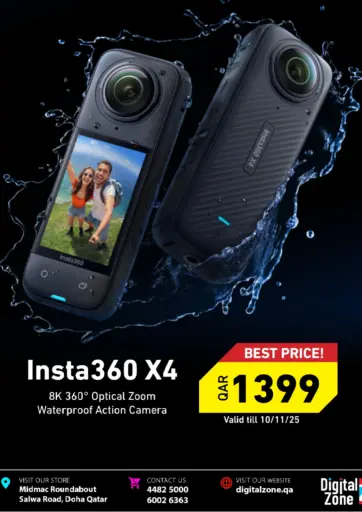 Insta360 X4 360° Action Camera من ديجيتال زون للتجارة الوكرة قطر